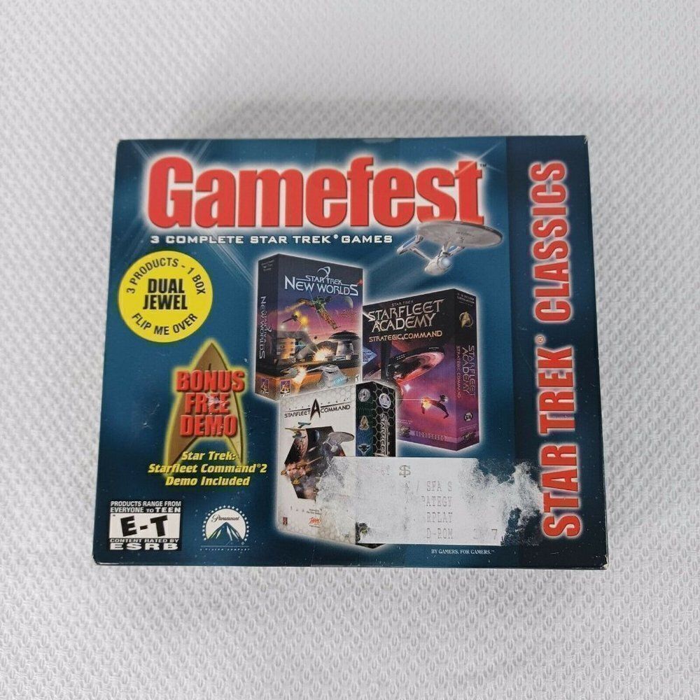 Gamefest Star Trek Classics Dual Jewel Case PC CD-ROM 3 Games